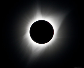 USA, Wyoming, Glendo, Solar Eclipse Corona