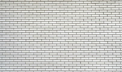 white brick wall, large format background. Old grunge brick white wall background. Retro Whitewashed Old Brick Wall Surface. Template for design