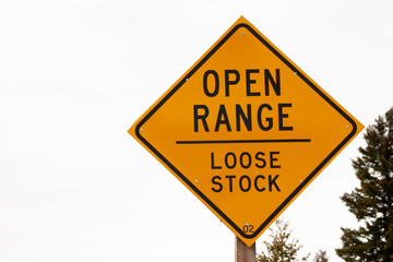 Open Range Sign