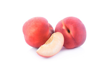 Fresh Peach isolated on a white background