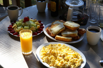 Healthy and Tasty Breakfast at the Lake.