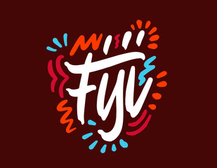 Fiji handwritten Republic name. Modern Calligraphy Hand Lettering for Printing,background ,logo, for posters, invitations, cards, etc. Typography vector.