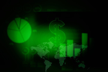 2d rendering Dollar symbol 