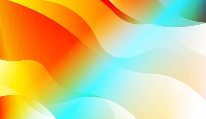 Blurred Decorative Design In Abstract Style With Wave, Curve Lines. For Design, Presentation, Business. Vector Illustration with Color Gradient.