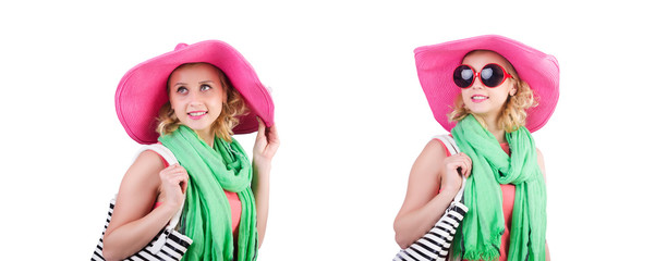 Girl preparing for summer vacation