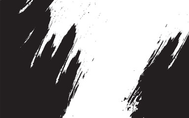 Abstract background grunge texture. Brush shape paint ink color black and white
