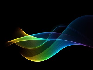 Abstract rainbow light wave futuristic background