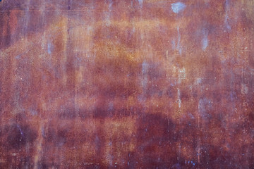 Rust coated concrete surface. Modern design