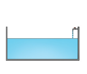 pool filled with faucet, image of pool problem