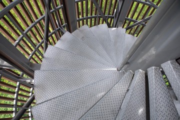 Spiral staircase made of steel , thailand