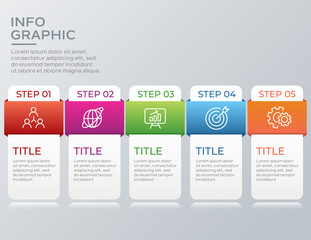 Step infographic template