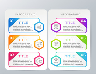 Modern business infographic steps