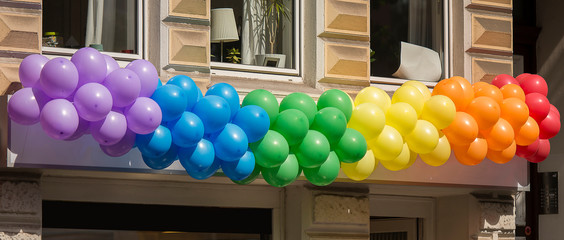 Luftballon, CSD, Regenbogen, LGBT, LGBTQ