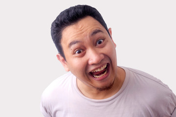 Funny Asian Man Laughing