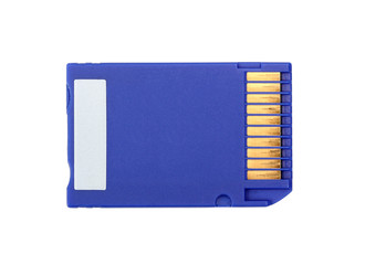 Memory Stick. Isolated with clipping path.