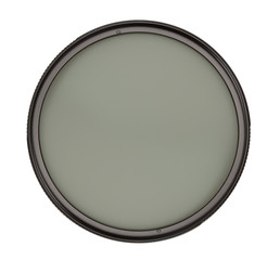 Polarizing filter. Isolated with clipping path.