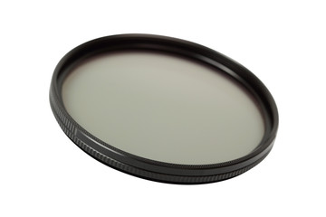 Polarizing filter. Isolated with clipping path.