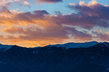 Sunset in Mount Grappa