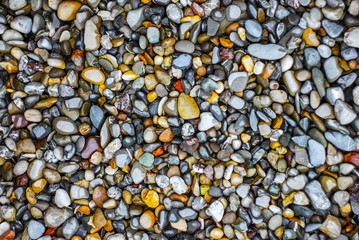 wet Pebbles on the seashore 