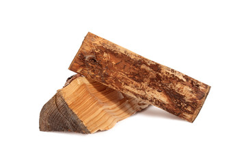 Firewood. Isolated on a white background.
