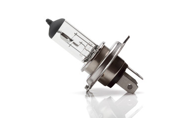 Halogen Auto Bulb H4. Isolated with clipping path.
