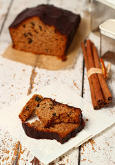 Chocolate Gingerbread Cake with Dried Prunes