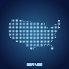 Fototapeta na wymiar map of USA