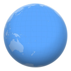 Tuvalu (the Ellice Islands) on the globe. Earth centered at the location of Tuvalu. Map of Tuvalu. Includes layer with capital cities.