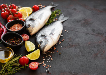 Fresh fish dorado