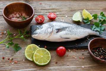Fresh fish dorado