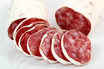 Salami. Smoked Pork Sausage.