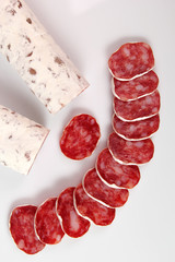 Salami. Smoked Pork Sausage.