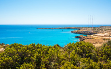  panorama of cavo greco with sea and cliffs