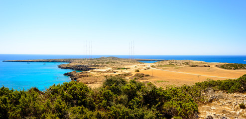  panorama of cavo greco with sea and cliffs
