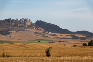Obraz premium landscape with hills and blue sky