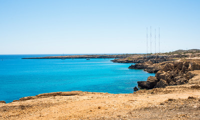  panorama of cavo greco with sea and cliffs