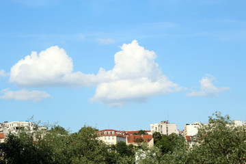 Fototapeta na wymiar Buildings in Belgrade