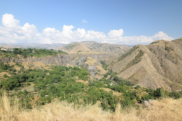 Summery mountain landscape in Armenia