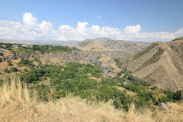 Fototapeta na wymiar Summery mountain landscape in Armenia
