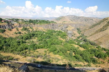 Summery mountain landscape in Armenia