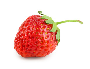 Strawberry isolated on white background close up. © kolesnikovserg