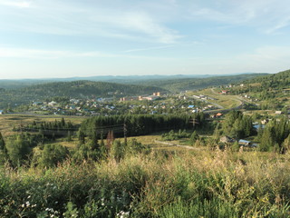 view of the village