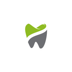 Dental care logo design vector template