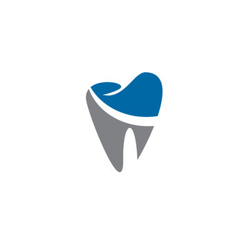 Dental care logo design vector template