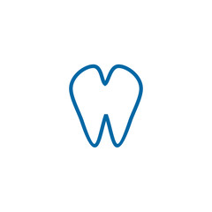 Dental care logo design vector template