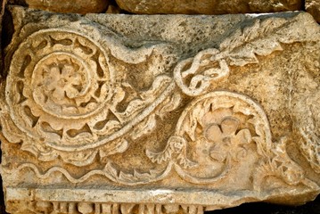decorative stonework Jerash