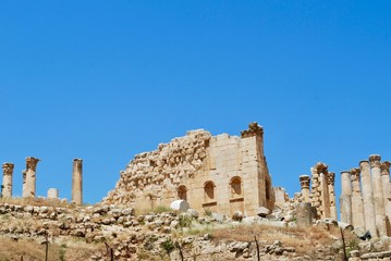 Fototapeta premium Temple of Zeus side Jerash