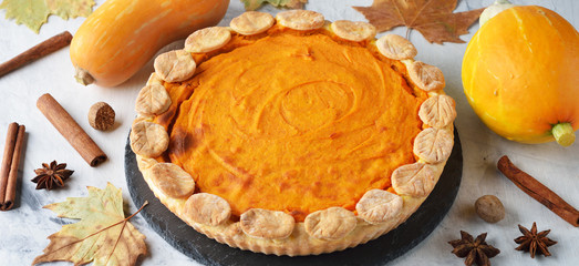 Traditional pumpkin pie