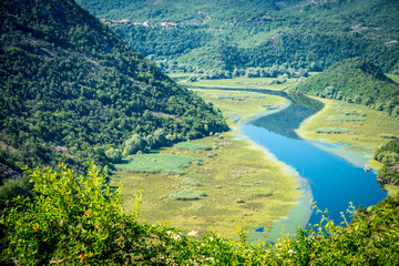 Naklejka na ściany i meble Montenegro, Crnojevica river in national park
