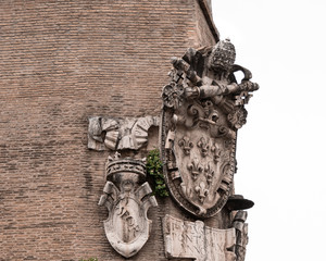 Outside of the Vatican walls in Rome